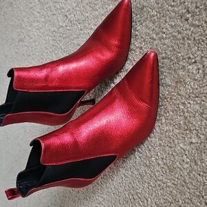 Anine Bing Red Stevie Women's Ankle Boots Size 38